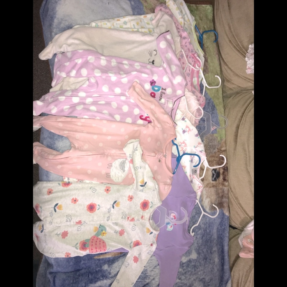 BabyGirl Sleeper Bundle Set 0-6 Months
